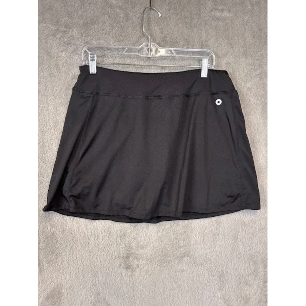 GK Elite Black Athletic Skort Built-in Shorts Womens XL Performance Tennis Golf